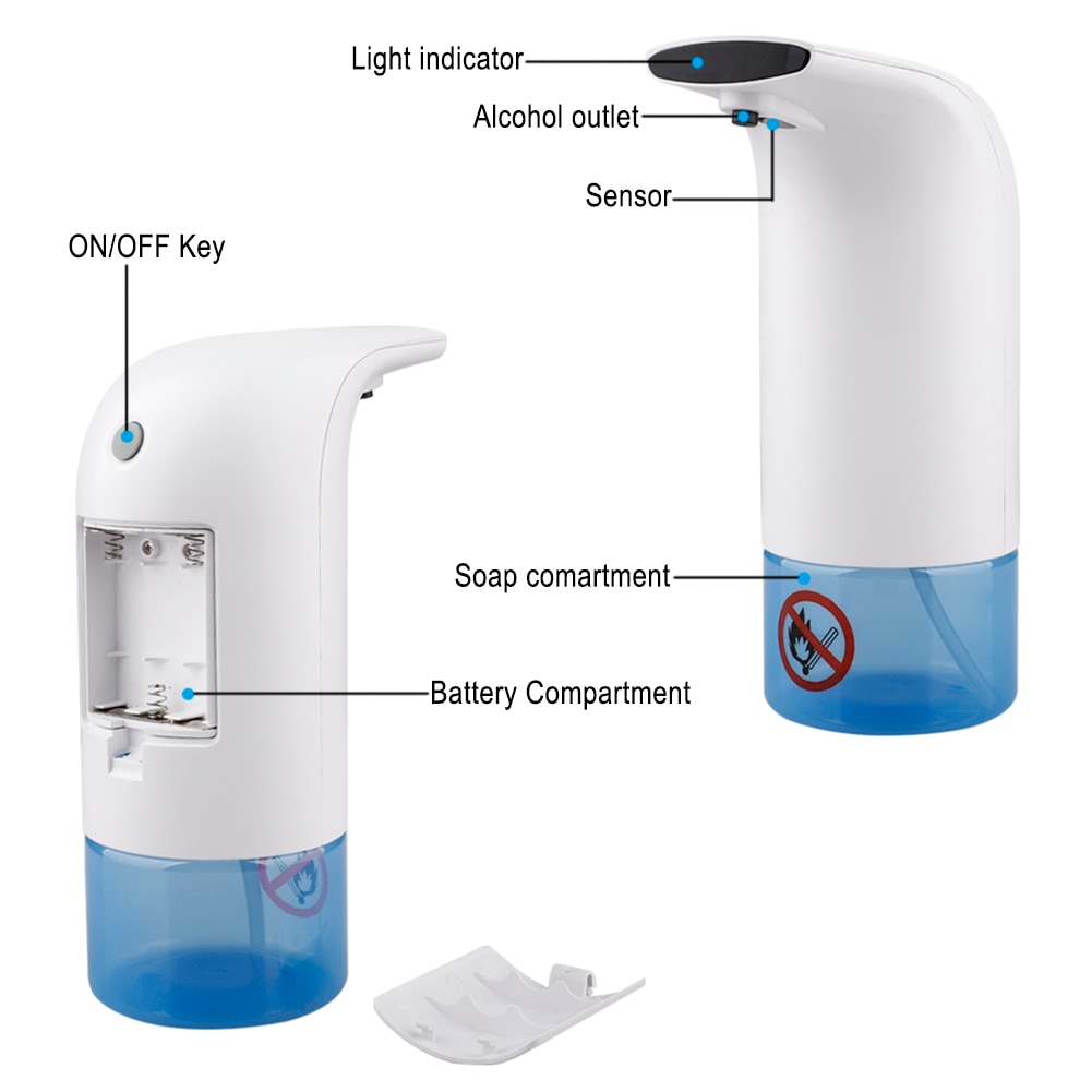 Soap Dispenser Automatic Induction Alcohol Sprayer Touchless USB Charging Smart IR Hands Disinfection Machine Bathroom Sprayer
