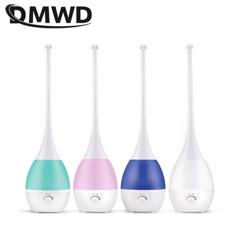 DMWD Floor Type Untrasonic Air Humidifier 3L Capacity Aromatherapy Anion Purifying Air Purifier Household Office Low Noise