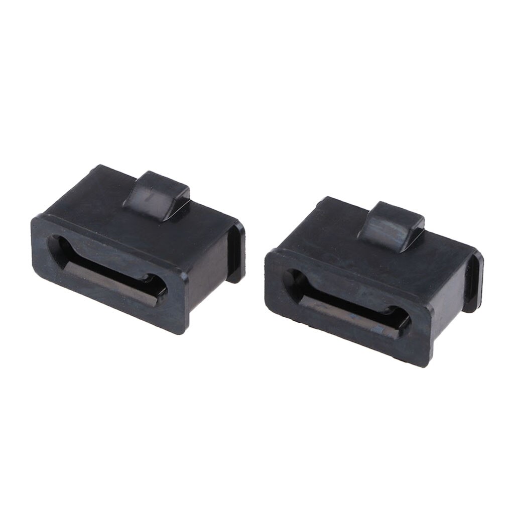 1 Pair Exhaust Hanger Rubber Muffler Mount Bushings Replacement for Harley Motorcycle Models - Black