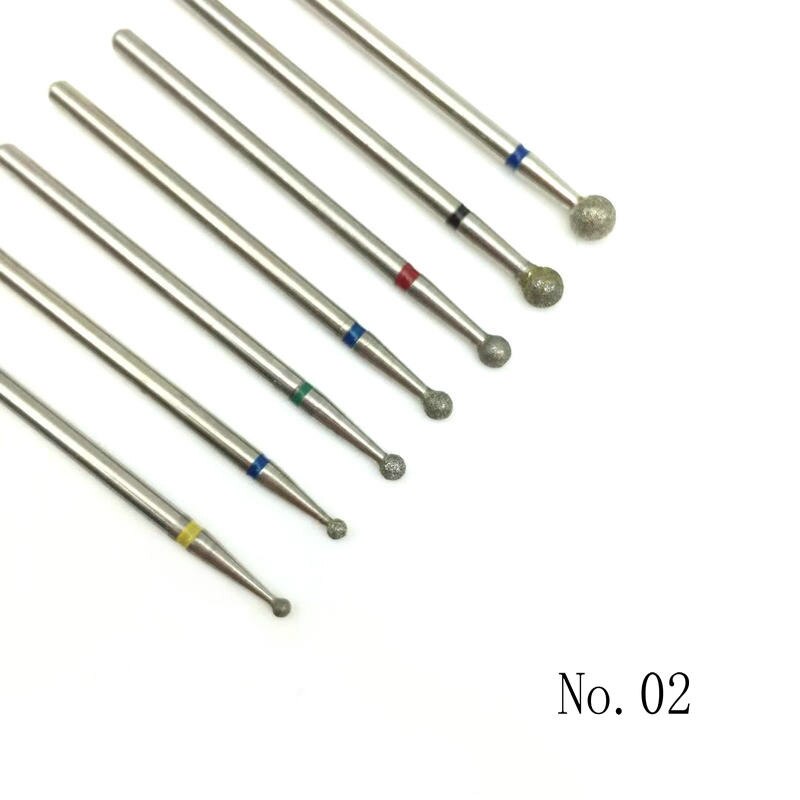 6 Stuks Nagel Boor Set Voor Elektrische Frezen Pedicure Manicure Machine Nail File Slijpen Hoofd Nail Tool Accessoires: 7Pcs Set 2
