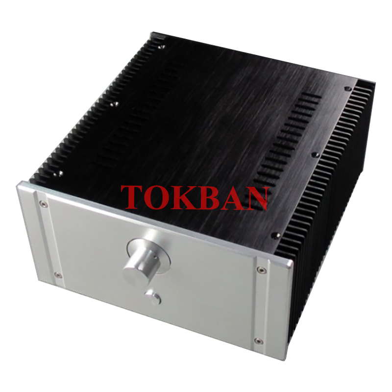 Tokban Audio 2412A 240*120*257mm Aluminum Class A Power Amplifier Chassis Enclosure DIy HIFI Class AB Amp Case Shell