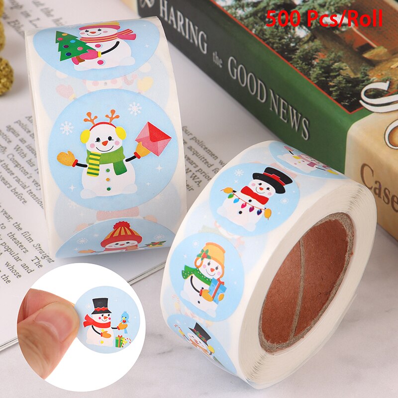 500Pcs Christmas Thank You Stickers Envelope Cards Seal Label Scrapbooking kitchen label stickers for jar