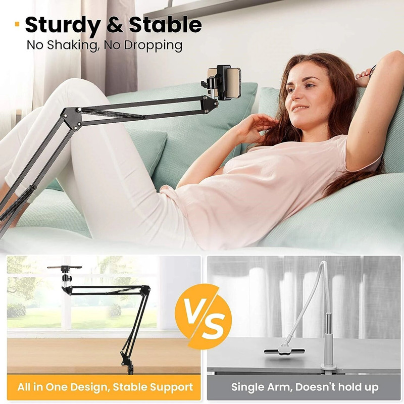 FANGTUOSI Tripods Phone Camera tripod Table Stand Set Photography Adjustable With Phone Holder For LED Ring Light