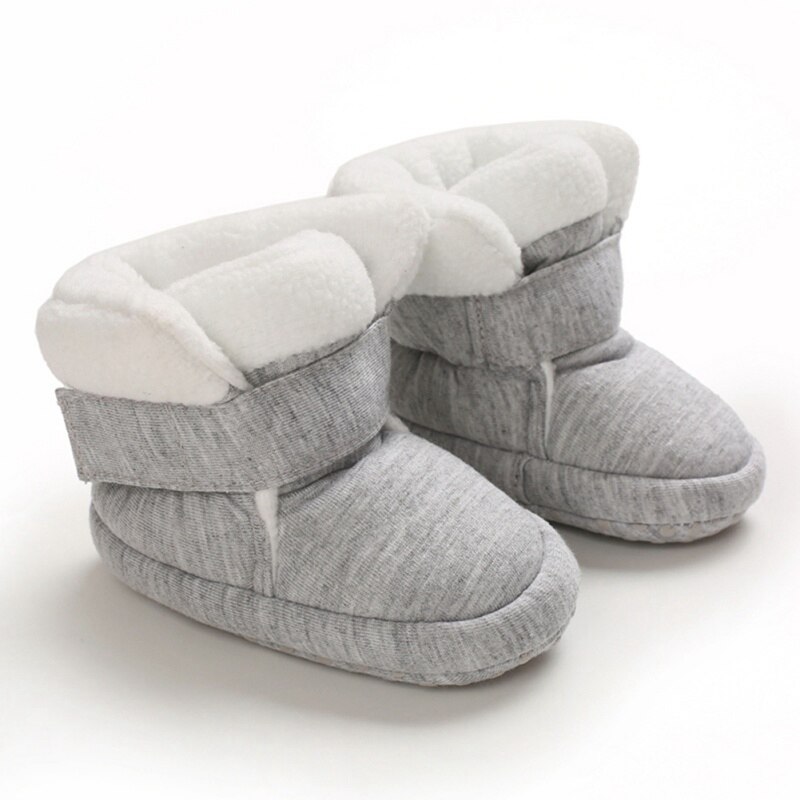 Winter Baby Schoenen Jongens Meisjes Katoen Zachte Zool Sneeuw Booties Dikke Winter Warm Pasgeboren Peuter Laarzen Schoenen Frist Wandelschoenen: H / 13-18 months