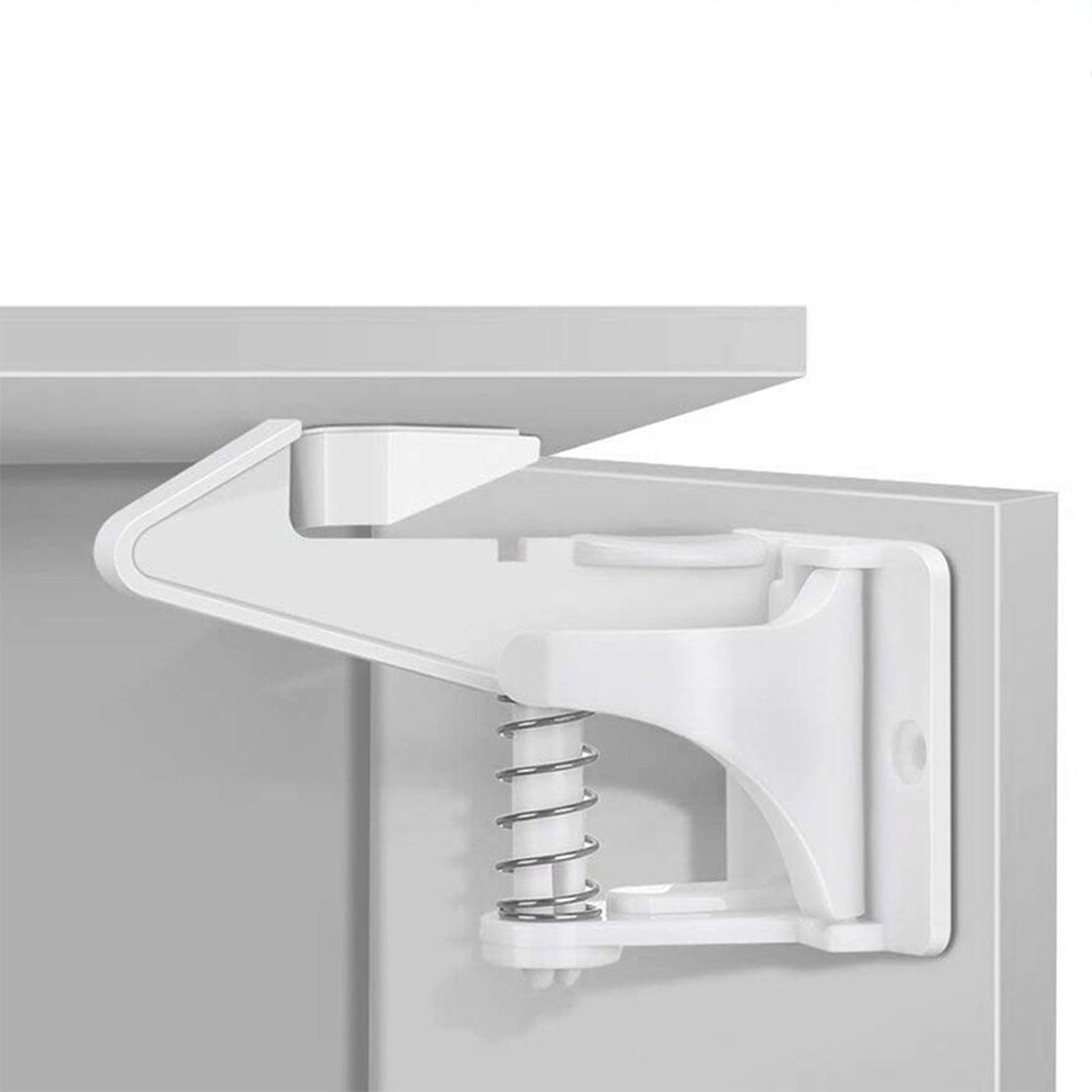 10Pcs Child Safety Cupboard Locks Baby Drawers Cabinet Locks Kitchen Closets