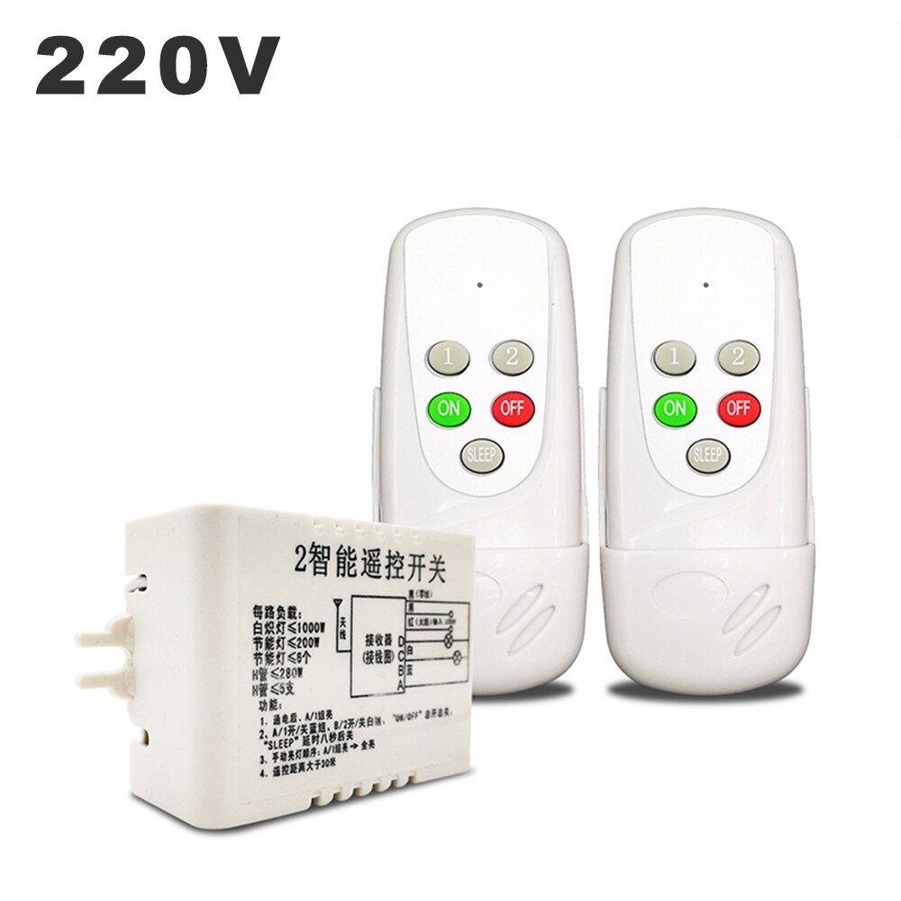 AC 220V 4 Manier 5 Stukken OP/OFF Multifunctionele Intelligente Digitale Lampen Draadloze Afstandsbediening Schakelaar voor Plafond kristallen Lamp