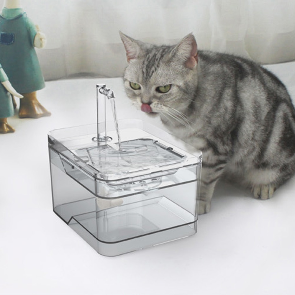 Pet Automatic Water Dispenser Cat Drinking Fountain Intelligent Infrared Induction Electric Water Feeder Depth Filtering
