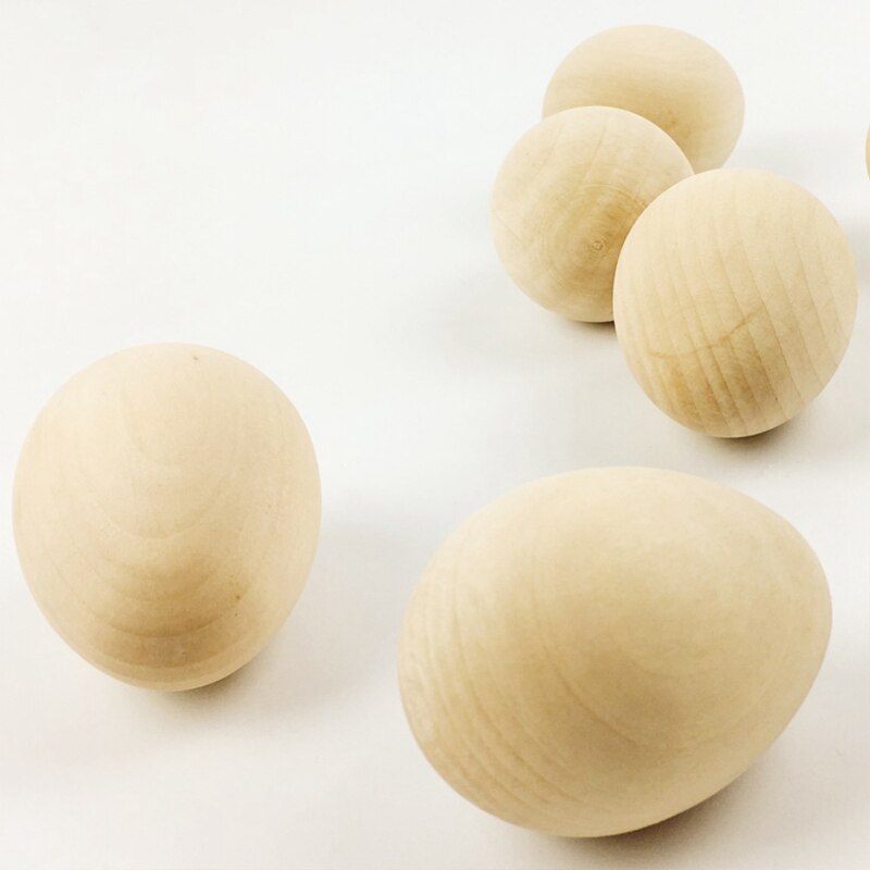 Let'S Make 10 Wooden Easter Eggs, Diy Unfinished Wooden Eggs, And Decorate Their Own Toys.