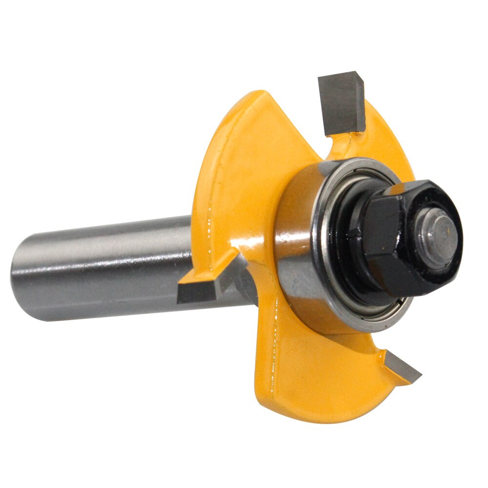 2 Stuks 8Mm 12Mm 1/2 Inch Schacht T-Slot Router Bit Set Tong & Groef Gezamenlijke Monteren tenon Cutter Voor Hout Houtbewerking Frezen