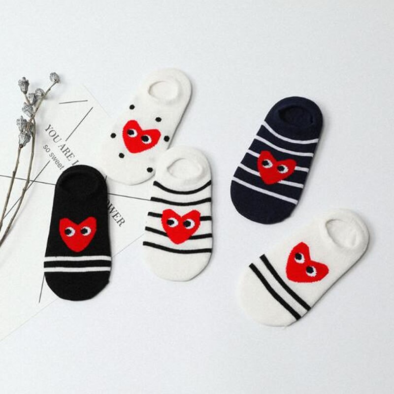 Spring and summer children's socks cartoon car big eyes smiley children's combination invisible boat socks: C004 / 6-8 years old
