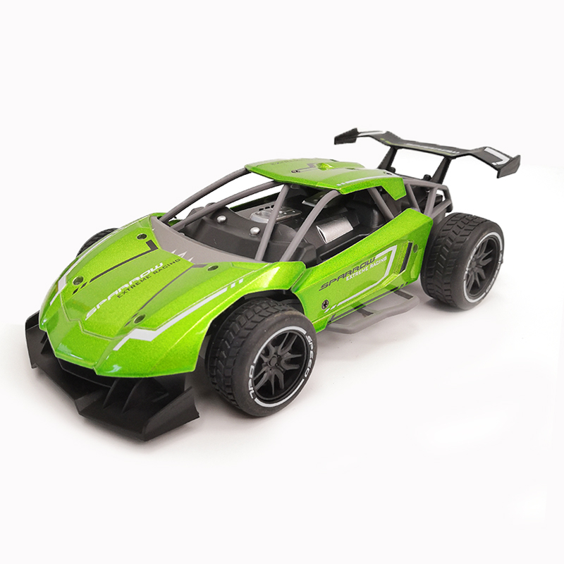 Aolly Rc Auto Metalen Afstandsbediening Drift Racing Voertuig Off Road Auto Hoge Snelheid Auto Speelgoed Voor Kids Max 15 km/h: Groen
