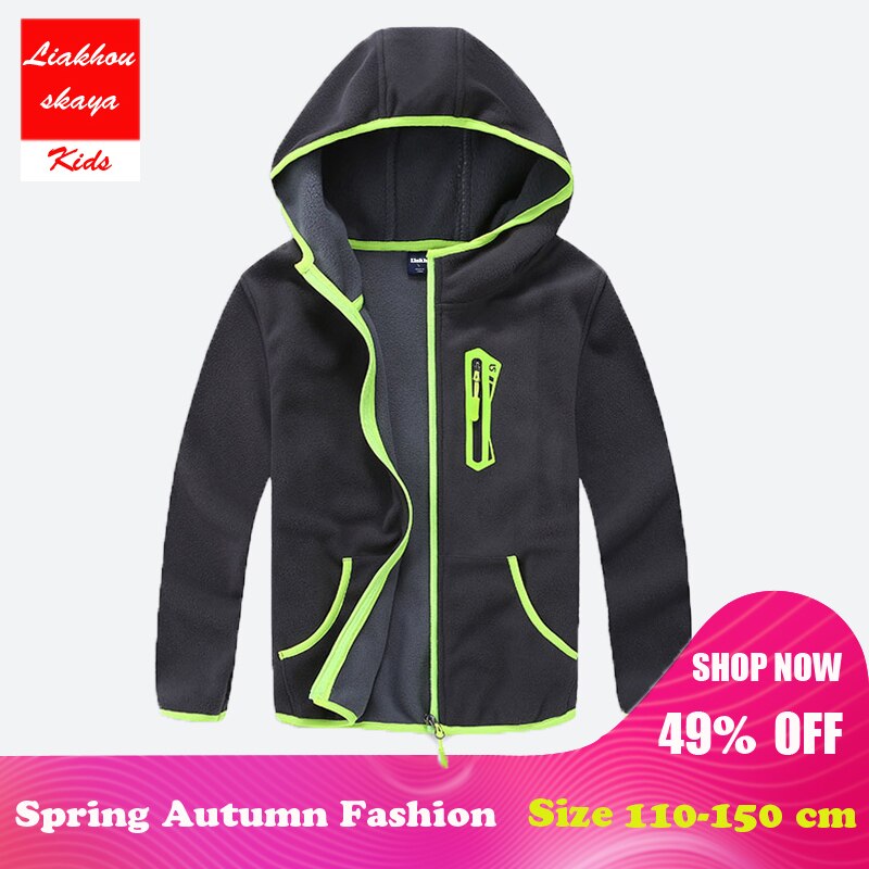 Liakhouskaya – veste polaire pour enfants, vêtements à coque souple, printemps, automne, 4-15 T,
