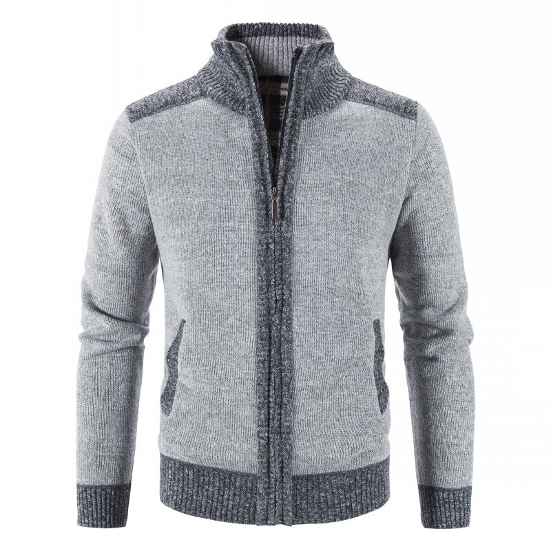 Casual Jassen 2024 Heren Trendy Blazer Winterjas Heren Casual Knop Effen Kleur Kraag Slanke Warme Trui Vest Jas Heren Herfst En Winter Tops Mannen Warme Jas, AG, XXL