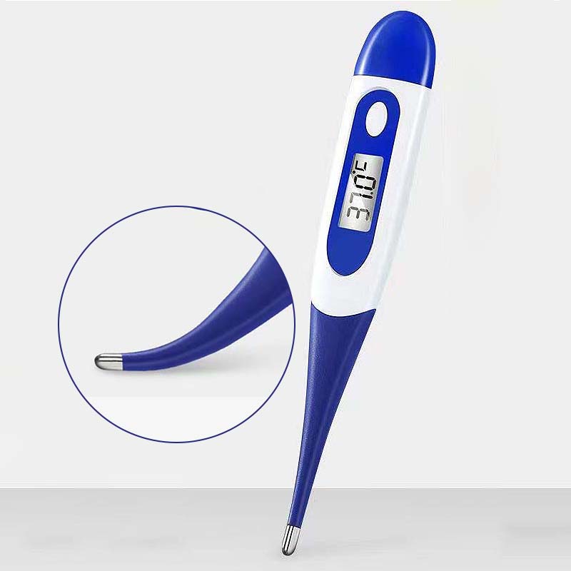 Termómetro rápido de silicona 8S para fiebre, termómetro Digital infrarrojo para el cuerpo Basal, pantalla LED de temperatura Rectal para axila Oral: Beige