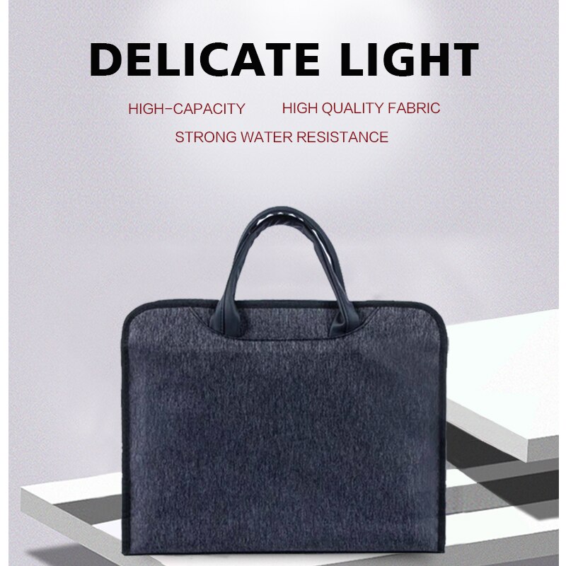 Oxford Canvas Bestand Tas Waterdicht Grote Capaciteit A4 Rits Conferentie Handtas