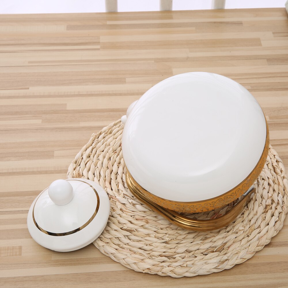 2.0L Golden White Enamel Pot Traditional Chinese Tea pot Pear shaped pot Thickened Water Kettle Electromagnetic Furnace Gas Pot