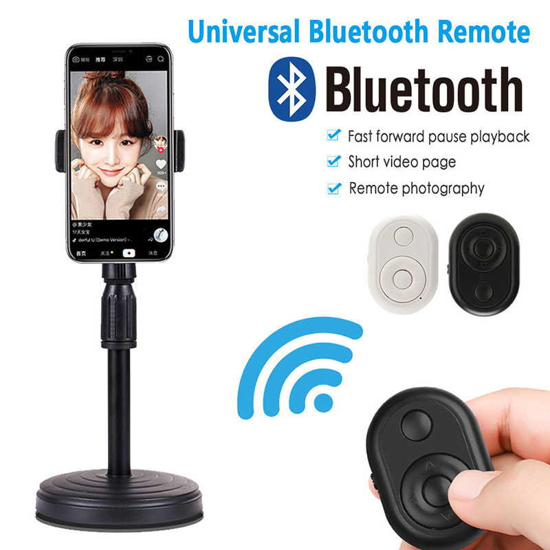 Wireless Bluetooth Remote Control Camera Shutter for Selfie Recording Video Camera Release for iphone Android Smartphone