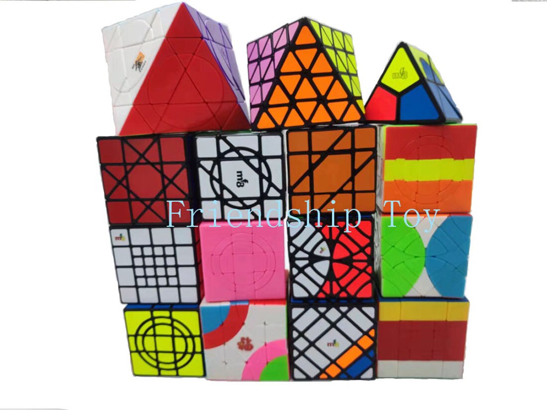 MF8 4x4 son-mamma II Puzzle nero 4x4 sun-mom II Cubo magico forma strano Cubo magico gif giocattoli educativi per bambini