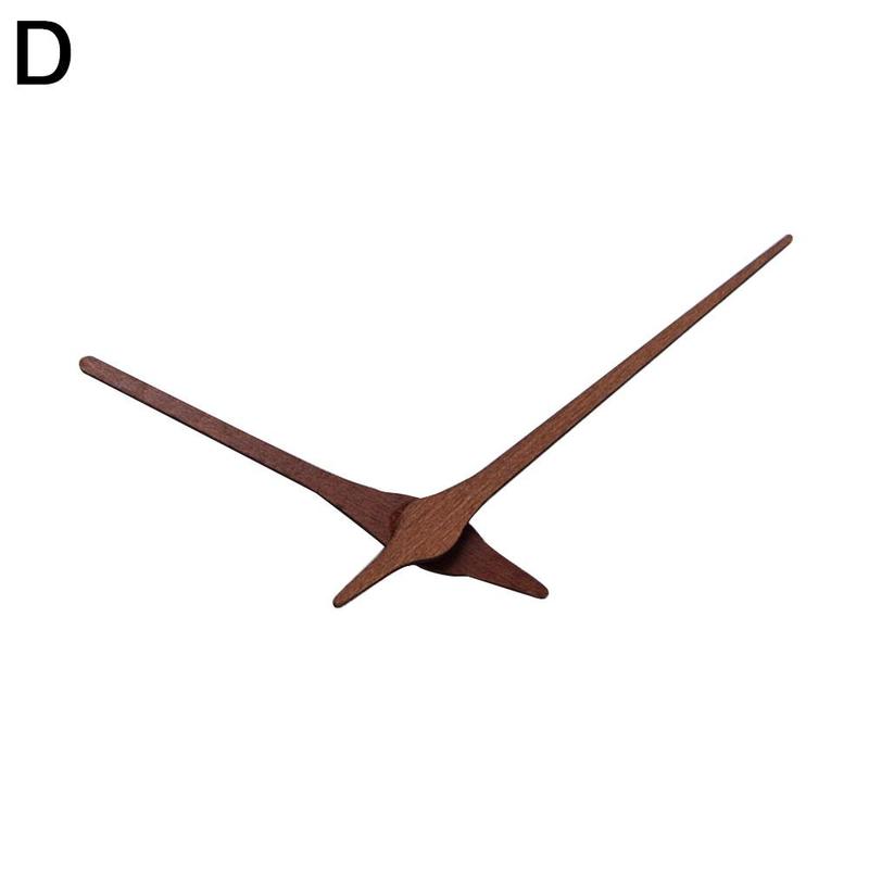 DIY Wall Clock Wooden Hands With SUN Silent Part Wood Movement Clock Clock Quartz Accessories Needle Walnut Replac Z0O0: D