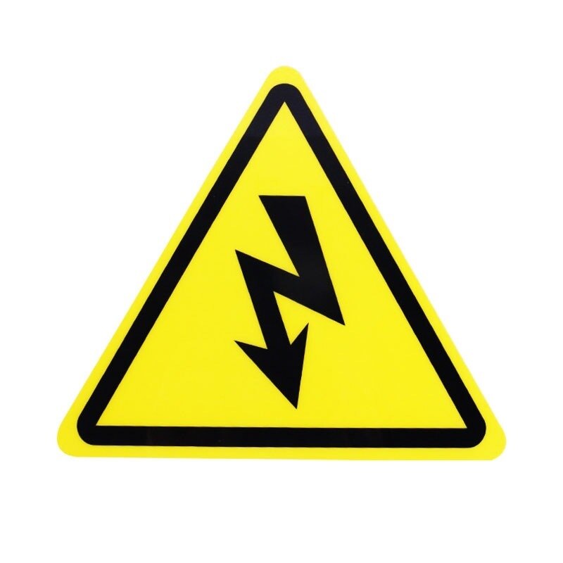 2pc pvc advarselsmærkater selvklæbende etiketter elektrisk stød fare fare meddelelse sikkerhed vandtætte mærker til fare forelektrisk boks