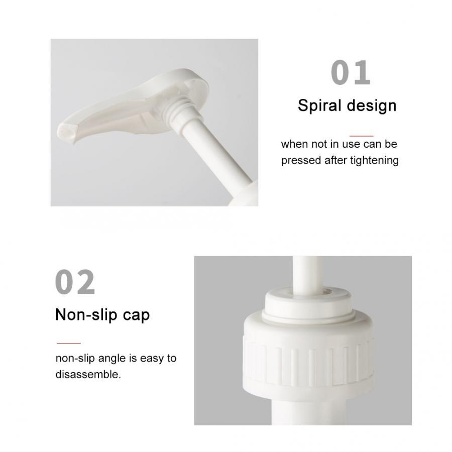 5cc Syrup Pump Bottles 1600ml Simple Press Pump Bottles Empty Syrup Ketchup Sauces Condiment Containers Squeeze Bottle