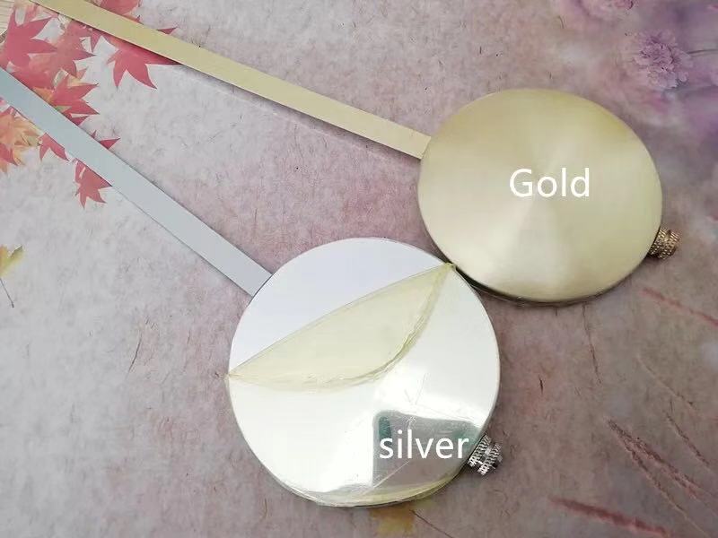 1 st metall pendel bob pendel delar guldfärg för diy farfar klocka reparation från kina