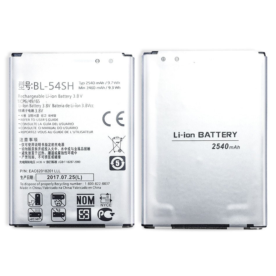 BL-54SH Mobiele Telefoon 2540 Mah Batterij Voor Lg Optimus G3 Beat Mini G3s G3c B2MINI G3mini D724 D725 D728 D729 d722 D22 Bl 54SH