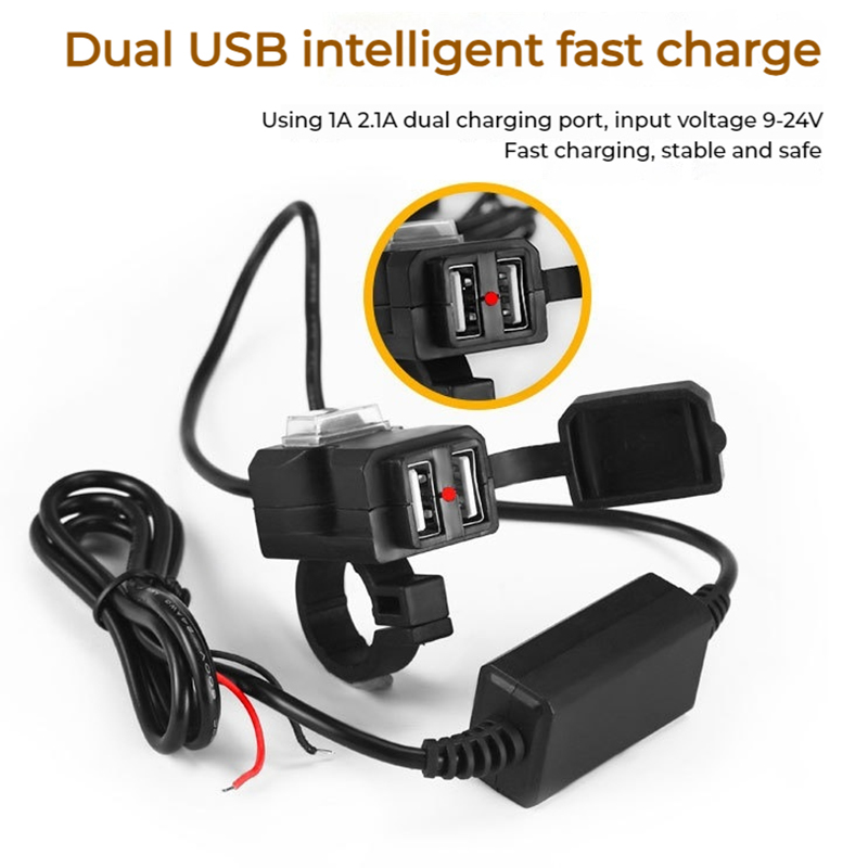 Chargeur USB-C Rapide Pour Moto - Neuf, Idéal Pour Téléphone Portable En Déplacement