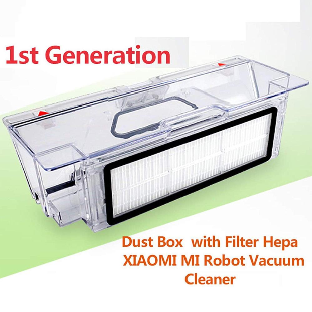 Originele XIAOMI MIJIA 1ST Robot Stofzuiger Onderdelen FILTERS Dust Bin Box met HEPA Filter Vervangingen