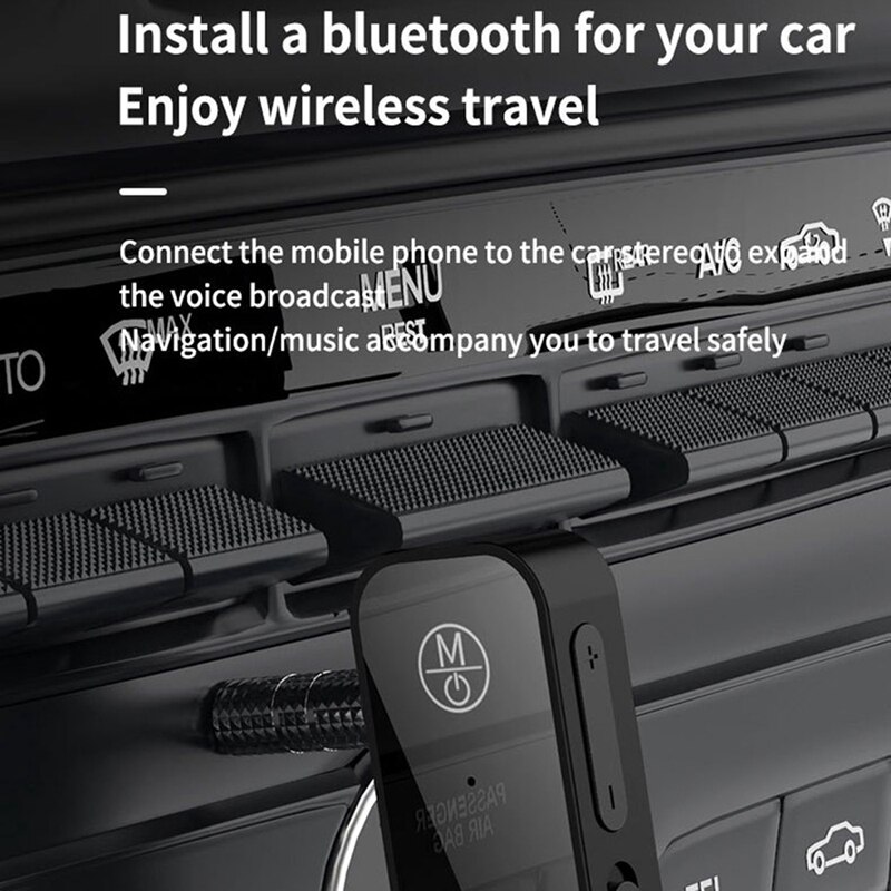 Bluetooth 5.1 Adapter 3.5 Mm Jack Auxiliary Receiver, 2 In 1 Wireless Transmitter And Receiver,For TV, PC, Car Audio