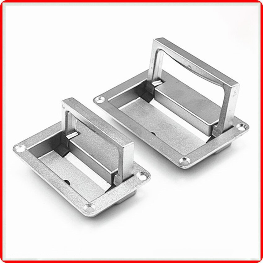 Hidden Recessed Furniture Handle Stainless Steel Square Flush Pull Ring Handle for Door Drawer Cupboard Cabinet Marine Boat