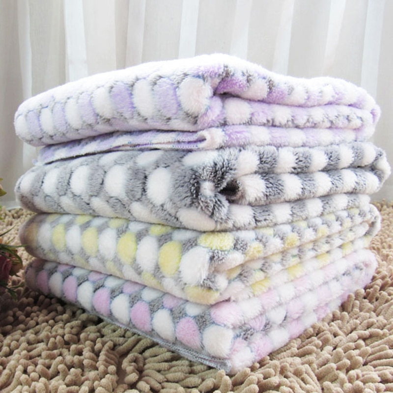 Warm Soft Pet Sleeping Mat Puppy Blanket Dog Kennel Winter Cat Bed Fleece Pad Pet Products for Small Dogs 40S2