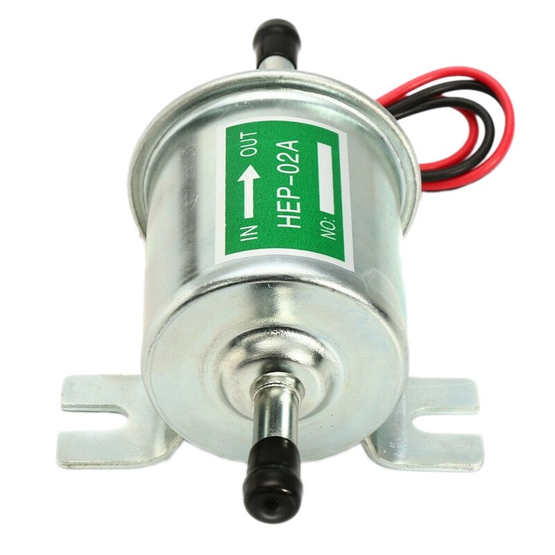 Universal Car Electric Fuel Pump Low Pressure Inline Petrol Gas D-Iesel HEP-02A