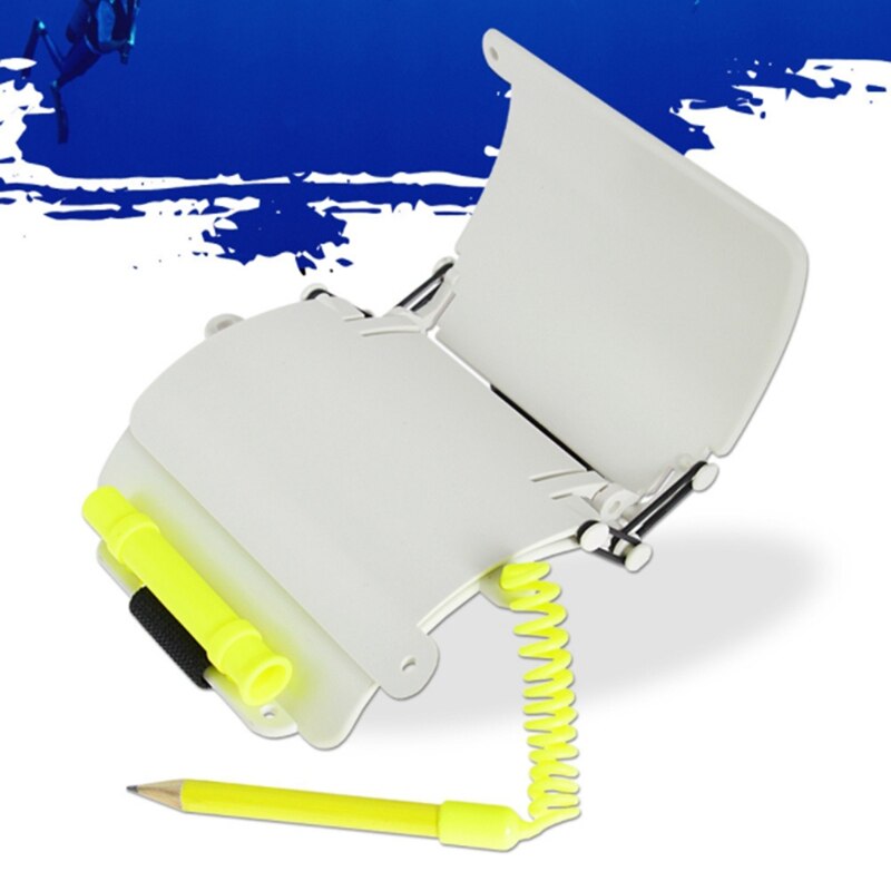 Scuba Diving Log Book,Underwater Triple Scuba Diving Wrist Writing Slate with Pencil Arm 3 Panels Write Board