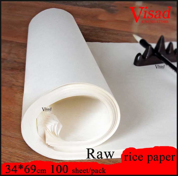 34*69Cm Chinees Rijstpapier Voor Schilderen Kalligrafie Papier Kunst Papier Voor Schilderen Darwing Levert Ruwe Xuan Papier
