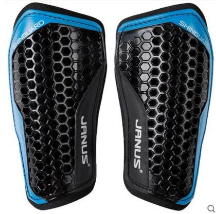Soccer Shin Guards by DashSport Best Kids Soccer Equipment with Ankle Sleeves Great for Boys and Girls: blue black no ankle / L