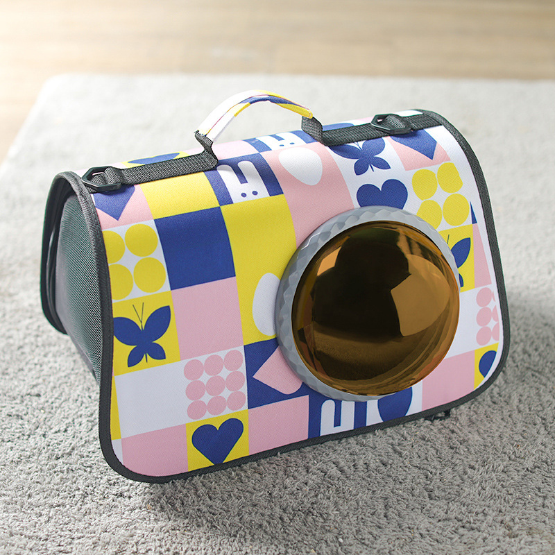 Cat Carrier Bag Shoulder Bag Breathable Portable Cat Bag Outdoor Travel Shopping For Cat And Puppy Pet Cat Transport Bag Handbag: C