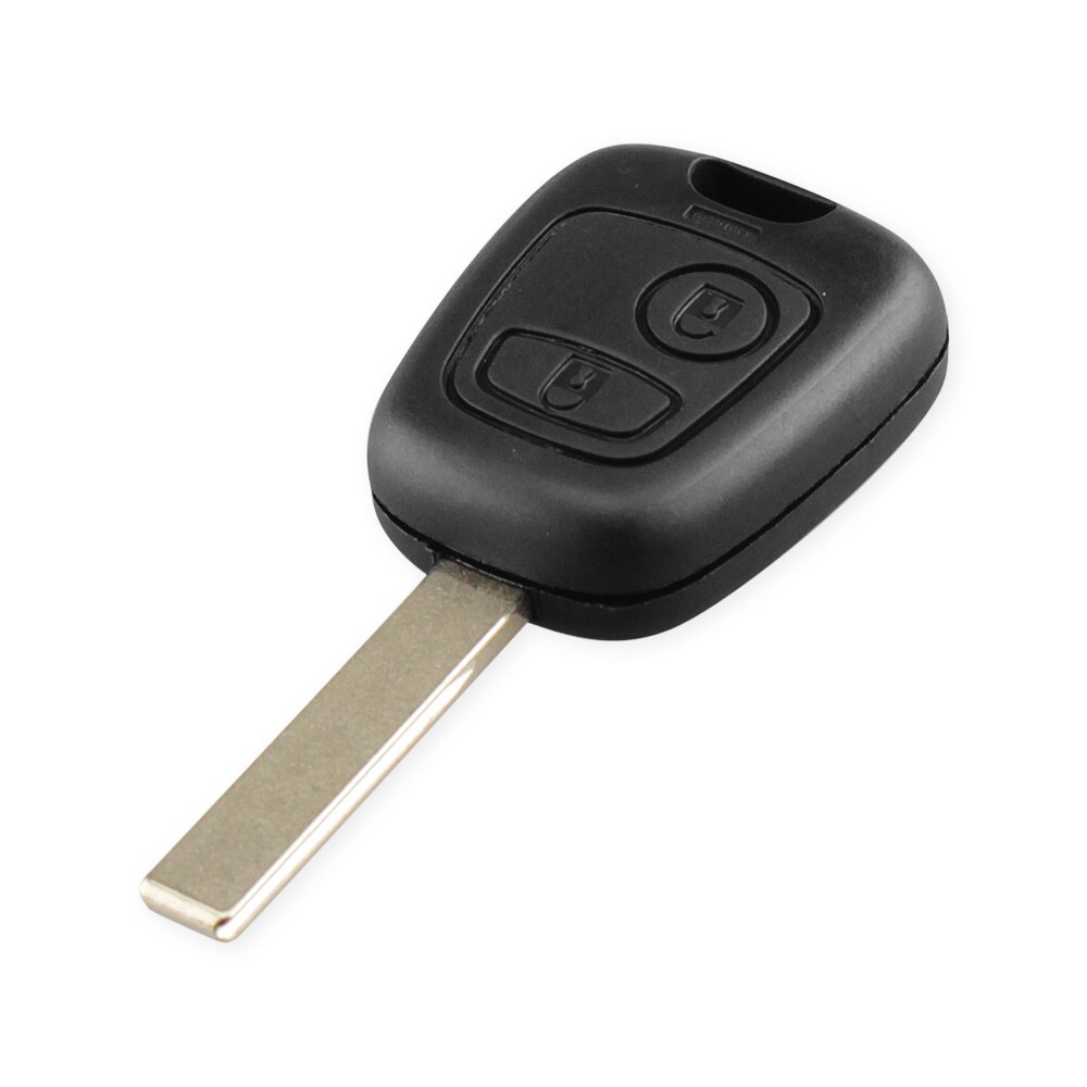Keyyou autosleutelbehuizing voor citroen  c1 c2 c3 c4 xsara picasso  hu83/ va2/ zonder blad, 2- knops afstandsbediening, lege behuizing: Met  hu83 sleutelschil
