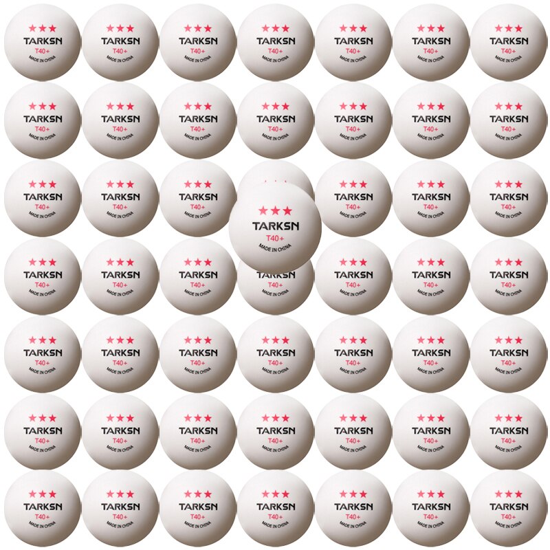 Pelotas de Ping pong profesionales T40 + ABS 100g, pelotas de entrenamiento avanzado para aficionados, paquete de 3, 50/2,75 piezas: White 50pcs
