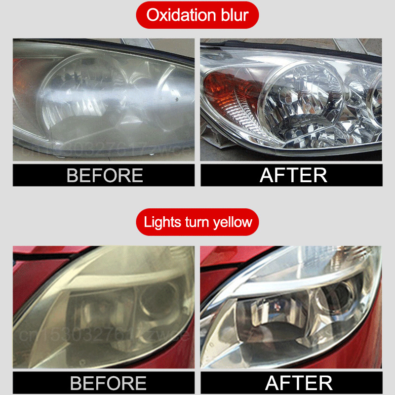 Kits de pulido para restauración de faros de coche, eliminador de arañazos, pasta de limpieza para reparación, elimina la oxidación, líquido para pulir faros