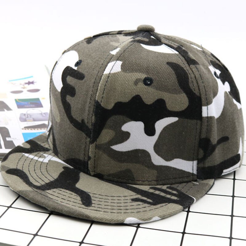 Sommer afslappet camouflage hat diy baseball caps par cap udendørs skygge blank hip hop hatd til mænd kvinder: 02
