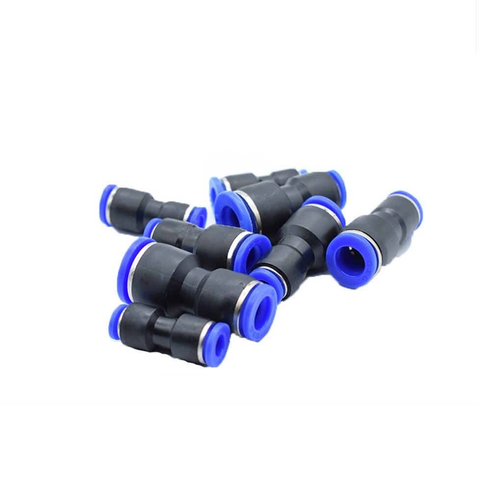 PU PG pneumatic connector air water hose variable diameter straight air quick connector plastic connector 4 6 8 10 12 14 16mm