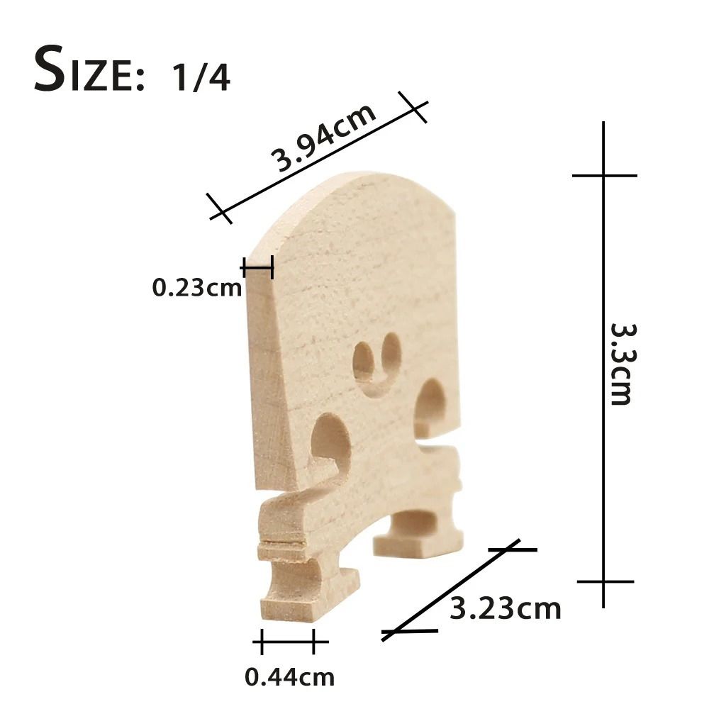 Remplacement de chevalet de violon en bois d'érable, chevalet stable , taille 4/4, 3/4, 1/2, 1/4, 1/8: Gris foncé