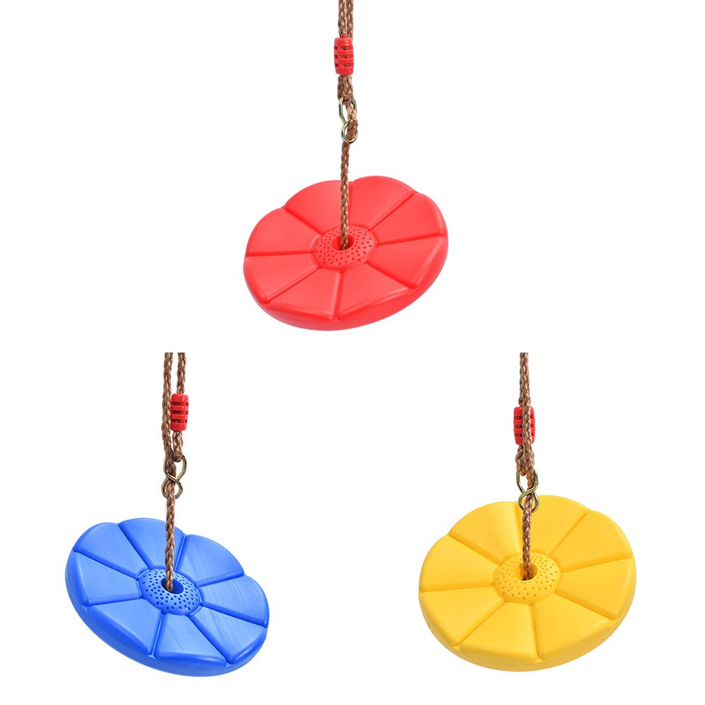 Kids Outdoor Indoor Plate Swing Monkey Swings Round Plate Swing Seat Toys For Chhildren Funny Sport Birthday Game Toys