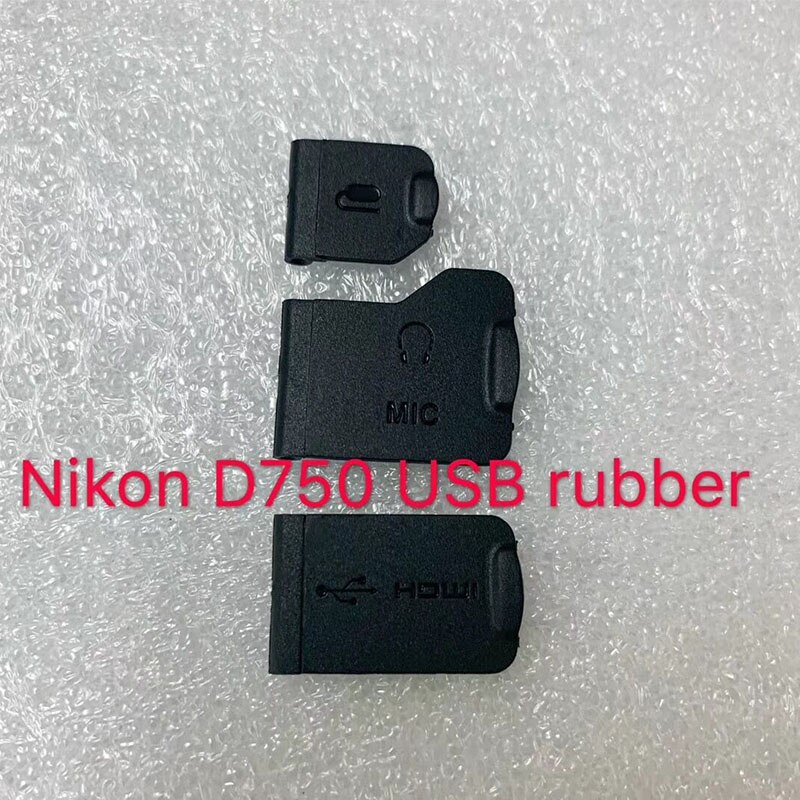 Een Set Van 3 Stuks Voor Nikon D750 Usb Shell, Leer Plug, Rubber Leer, Usb Lederen