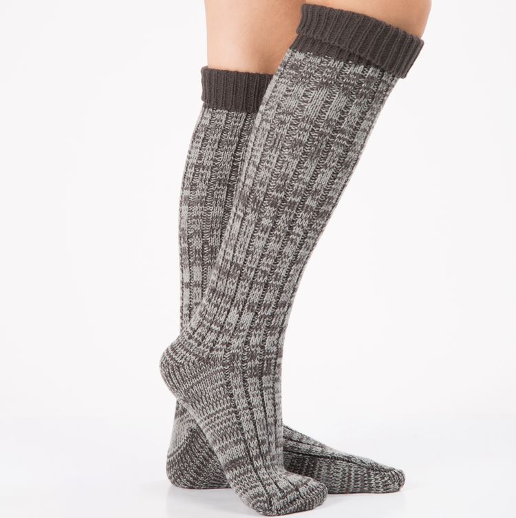 1 Pair Women's Knitted Boot Socks Boot Cuffs Toppers Knit Leg Boot Knee High Long Leg Warmers Sock: color 1