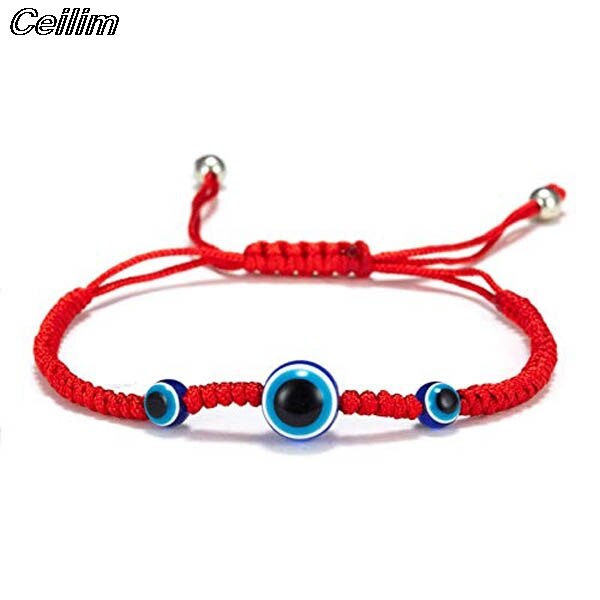 Evil Turkish Eye Hand Braided Rope Red Thread String Bracelet Women Men Charm Lucky Adjustable Bracelet Friendship Jewelry: 5