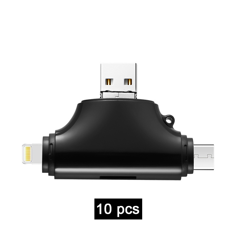 INGELON lecteur carte sd accessoire ordinateur portable card reader USB 3.0 lecteur de carte TF Portable pour iphone ipad ipod chargeur de voiture foudre externe lecteur de carte Micro SD Microsd OTG type c adaptateur