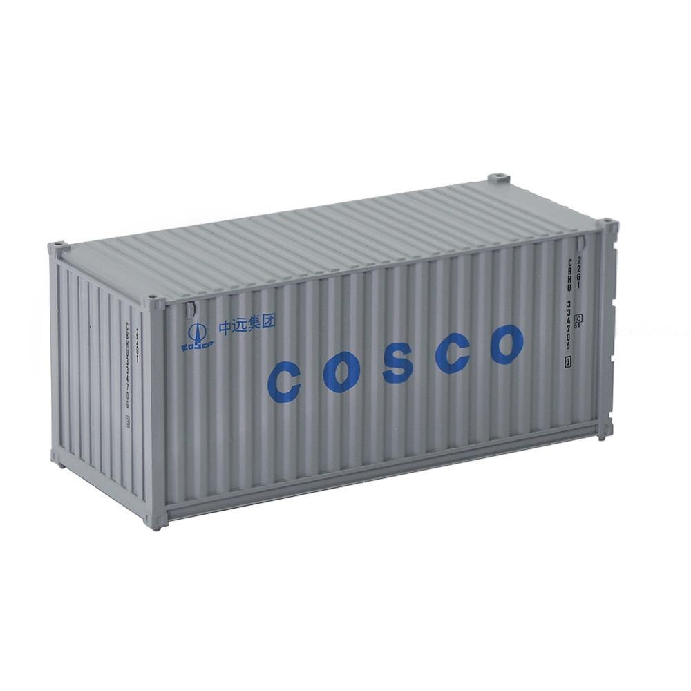 C8726 1pc Container da 20 piedi modello in scala HO accessori per treno 1:87 20 piedi modello di Container Layout ferroviario: COSCO