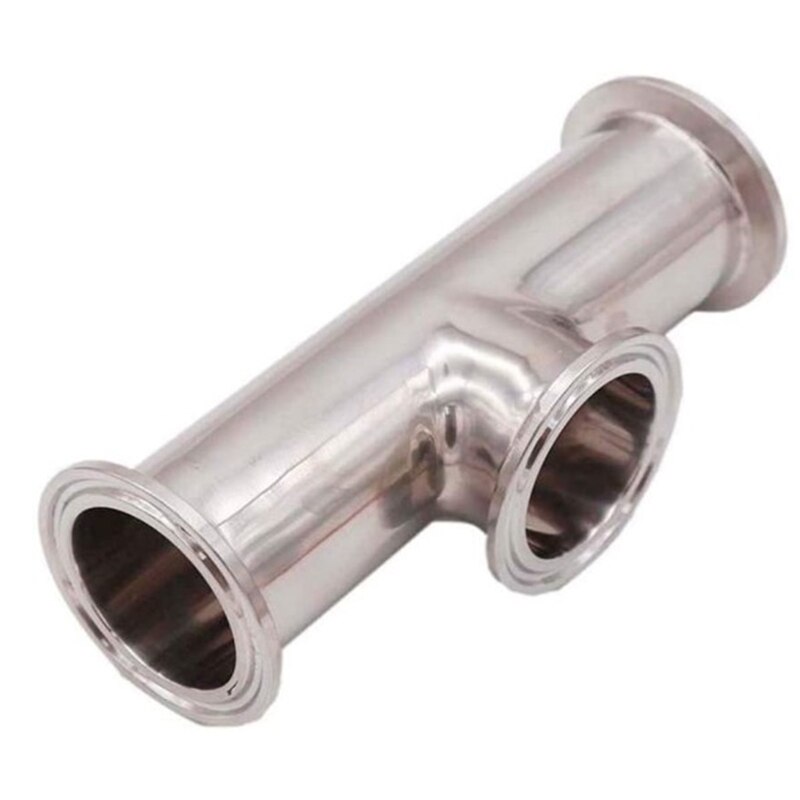 HLZS-2 inch Tri Clamp Instrument Tee Sanitary 304 Stainless Steel Homebrew Beer Craft Parts